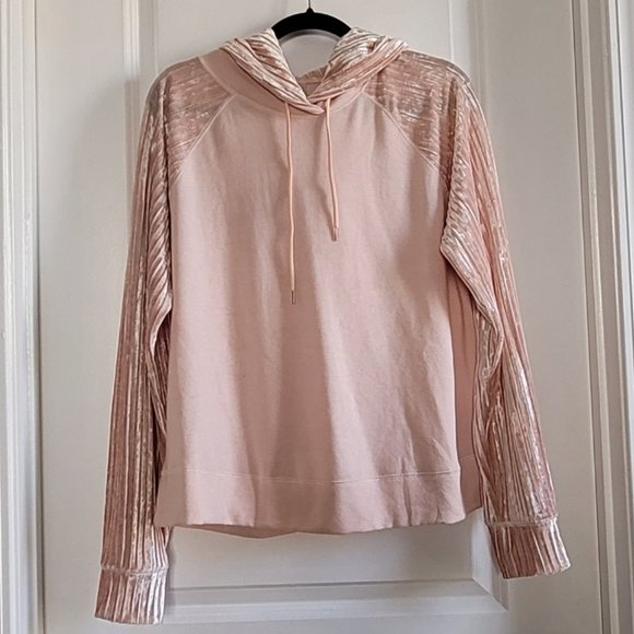 CALIA by Carrie Underwood Tops - CALIA by Carrie Underwood Effortless Velvet Hoodie Cameo Rose Pink Size XL